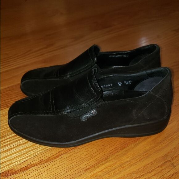 Mephisto black leather cool air loafers - Picture 3 of 8